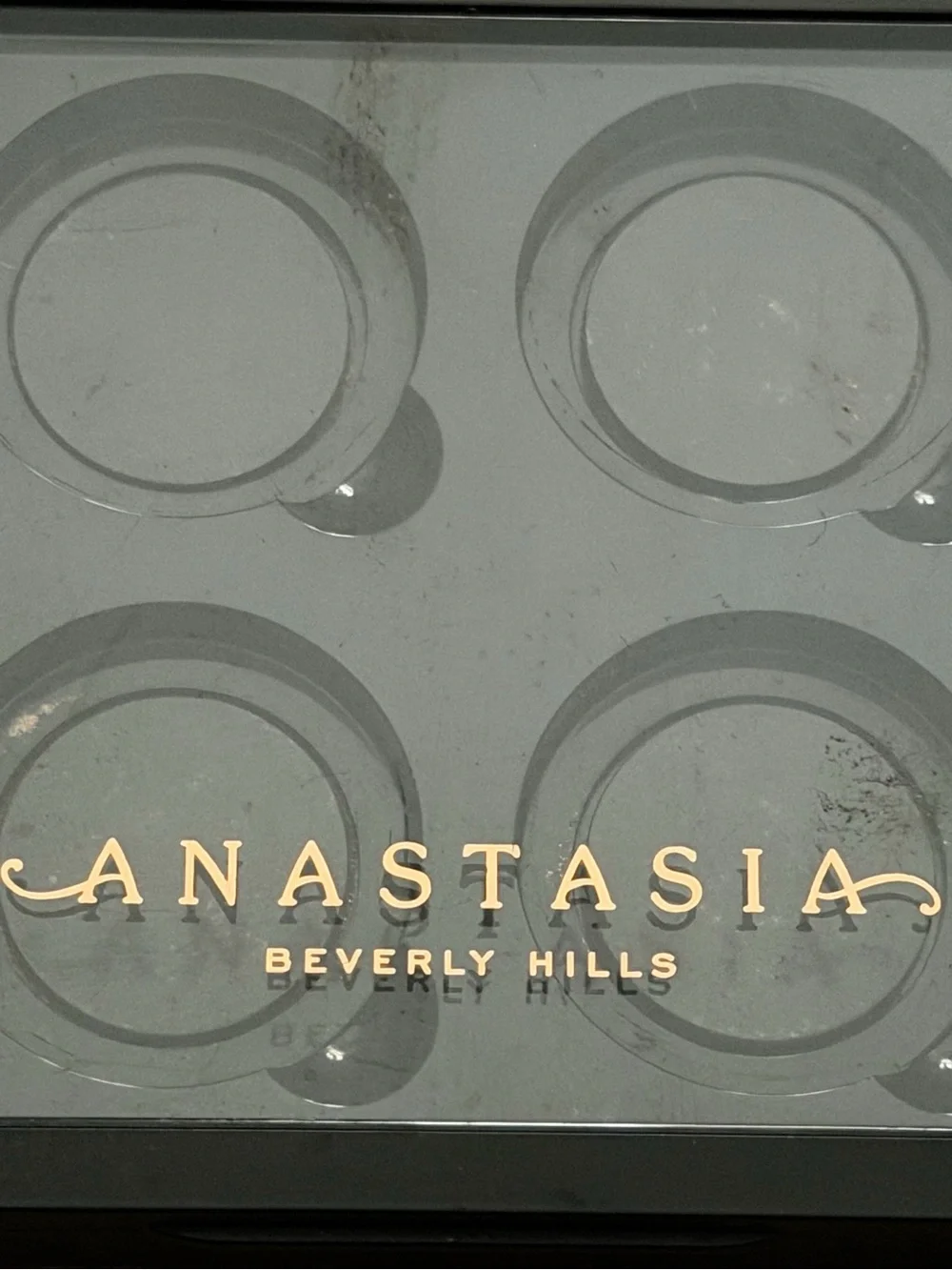 2 Anastasia Beverly Hills Black 4-Pan Magnetic Palette, Rose Gold Logo